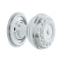 Nostalgic Warehouse Vintage Restoration 1-3/8" Round Meadows Cabinet Knob - Solid Brass Bright Chrome
