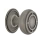 Nostalgic Warehouse Mission 1-3/8" Round Restoration Colonial Solid Brass Textured Cabinet / Drawer Knob with Round Backplate Antique Pewter