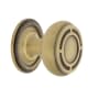 Nostalgic Warehouse Mission 1-3/8" Round Restoration Colonial Solid Brass Textured Cabinet / Drawer Knob with Round Backplate Antique Brass