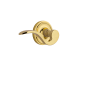 Nostalgic Warehouse Manor Left Handed Non-Turning One-Sided Door Lever with Classic Rose Polished Brass