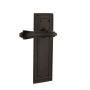 Nostalgic Warehouse Fleur Non-Turning One-Sided Door Lever with Mission Rose Oil-Rubbed Bronze