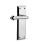 Nostalgic Warehouse Fleur Non-Turning One-Sided Door Lever with New York Rose Bright Chrome