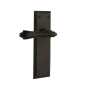 Nostalgic Warehouse Fleur Non-Turning One-Sided Door Lever with New York Rose Oil-Rubbed Bronze