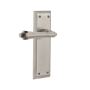 Nostalgic Warehouse Fleur Non-Turning One-Sided Door Lever with New York Rose Satin Nickel