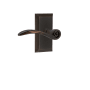 Nostalgic Warehouse Swan Non-Turning One-Sided Door Lever with Studio Rose Timeless Bronze