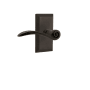 Nostalgic Warehouse Swan Non-Turning One-Sided Door Lever with Studio Rose Oil-Rubbed Bronze