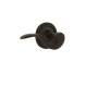 Nostalgic Warehouse Manor Passage Door Lever Set with Rope Rose for 2-3/8" Backset Doors Oil-Rubbed Bronze