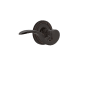 Nostalgic Warehouse Manor Passage Door Lever Set with Rope Rose for 2-3/8" Backset Doors Timeless Bronze