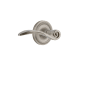Nostalgic Warehouse Swan Passage Door Lever Set with Rope Rose for 2-3/4" Backset Doors Satin Nickel
