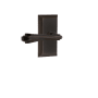 Nostalgic Warehouse Fleur Passage Door Lever Set with Studio Rose for 2-3/4" Backset Doors Timeless Bronze