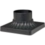 Nuvo Lighting 6" Aluminum Pier Mount Base Textured Black