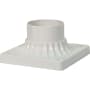 Nuvo Lighting 6" Aluminum Pier Mount Base White