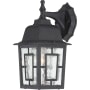 Nuvo Lighting Banyan 12" Tall Outdoor Wall Sconce with Glass Panel Shades Textured Black
