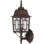 Nuvo Lighting Banyan 17" Tall Outdoor Wall Sconce with Glass Panel Shades Rustic Bronze
