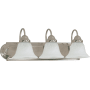 Nuvo Lighting Ballerina 3 Light 24" Wide Bathroom Vanity Light with Glass Shades Brushed Nickel