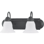 Nuvo Lighting Ballerina 2 Light 18" Wide Bathroom Vanity Light with Glass Shades Mahogany Bronze