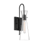 Nuvo Lighting Bahari 18" Tall Bathroom Sconce Black