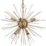 Nuvo Lighting Cirrus 6 Light 16" Wide Sputnik Chandelier Vintage Brass