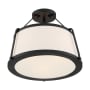 Nuvo Lighting Cutty 3 Light 16" Wide Semi-Flush Ceiling Fixture Matte Black