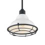 Nuvo Lighting Newbridge 10" Wide Pendant Gloss White / Black Accents