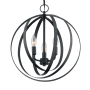 Nuvo Lighting Pendleton 3 Light 16" Wide Taper Candle Chandelier Matte Black
