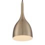 Nuvo Lighting Bellcap 7" Wide Pendant Burnished Brass