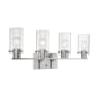 Nuvo Lighting Sommerset 4 Light 30" Wide Bathroom Vanity Light Brushed Nickel