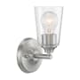 Nuvo Lighting Bransel 9" Tall Bathroom Sconce Brushed Nickel