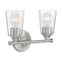 Nuvo Lighting Bransel 2 Light 12" Wide Bathroom Vanity Light Brushed Nickel