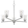 Nuvo Lighting Bransel 5 Light 25" Wide Chandelier Brushed Nickel