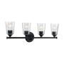 Nuvo Lighting Bransel 4 Light 28" Wide Bathroom Vanity Light Matte Black