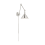 Nuvo Lighting Delancey 10" Tall Wall Sconce With Swing Arm Polished Nickel