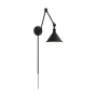Nuvo Lighting Delancey 10" Tall Wall Sconce With Swing Arm Matte Black