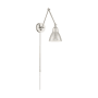Nuvo Lighting Fulton 10" Tall Wall Sconce With Swing Arm Polished Nickel