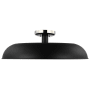 Nuvo Lighting Colony 24" Wide Semi-Flush Ceiling Fixture Matte Black / Polished Nickel