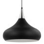 Nuvo Lighting Phoenix 18" Wide Pendant Matte Black / Polished Nickel