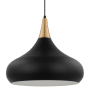 Nuvo Lighting Phoenix 18" Wide Pendant Matte Black / Burnished Brass