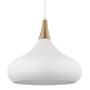Nuvo Lighting Phoenix 18" Wide Pendant Matte White / Burnished Brass