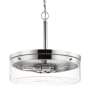 Nuvo Lighting Intersection 3 Light 17" Wide Pendant Polished Nickel