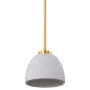 Nuvo Lighting Collins 8" Wide Mini Pendant Brushed Brass