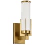 Nuvo Lighting Roselle 14" Tall Bathroom Sconce Natural Brass