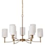 Nuvo Lighting Liam 9 Light 30" Wide Chandelier Burnished Brass