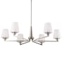 Nuvo Lighting Lune 6 Light 40" Wide Chandelier Brushed Nickel