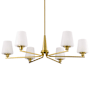Nuvo Lighting Lune 6 Light 40" Wide Chandelier Vintage Brass