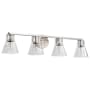 Nuvo Lighting Gianna 4 Light 34" Wide Vanity Light Brushed Nickel