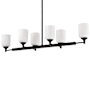 Nuvo Lighting Solara 6 Light 40" Wide Linear Pendant Matte Black