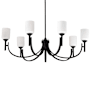 Nuvo Lighting Solara 7 Light 40" Wide Chandelier Matte Black