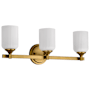 Nuvo Lighting Solara 3 Light 23" Wide Vanity Light Natural Brass