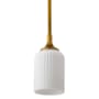 Nuvo Lighting Solara 5" Wide Mini Pendant Natural Brass