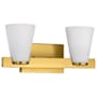 Nuvo Lighting Royale 2 Light 15" Wide Vanity Light Burnished Brass